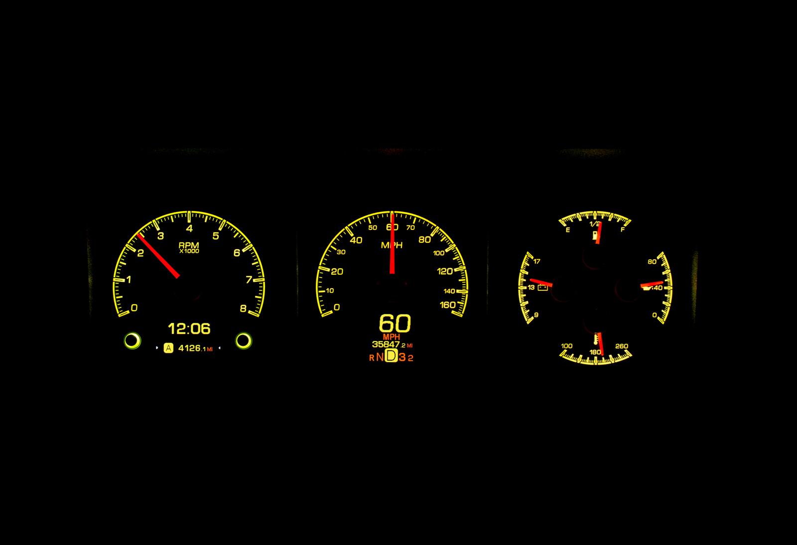 Dakota Digital HDX Direct-Fit Analog Gauge Systems HDX-73F-PU-K