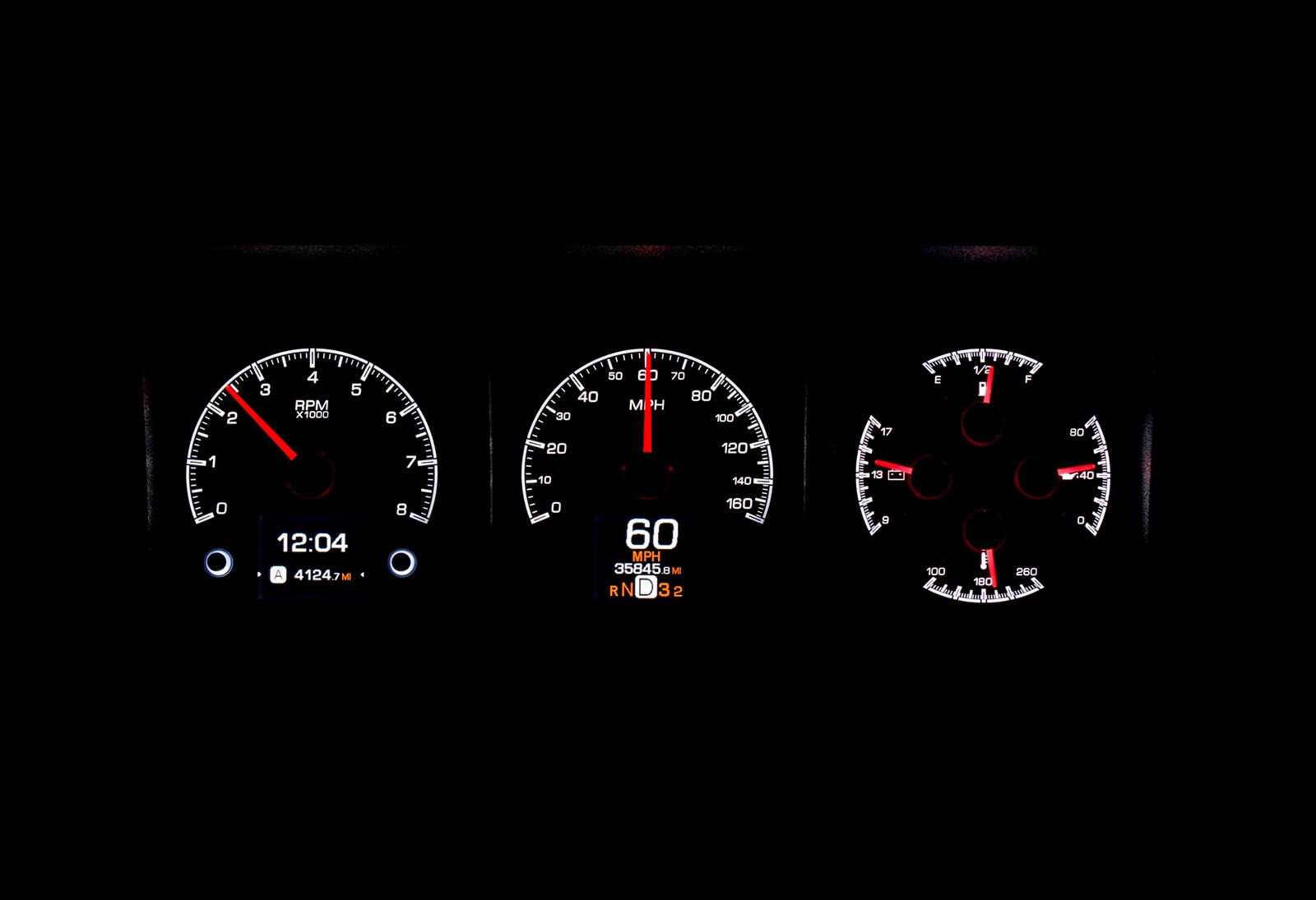 Dakota Digital HDX Direct-Fit Analog Gauge Systems HDX-73F-PU-S