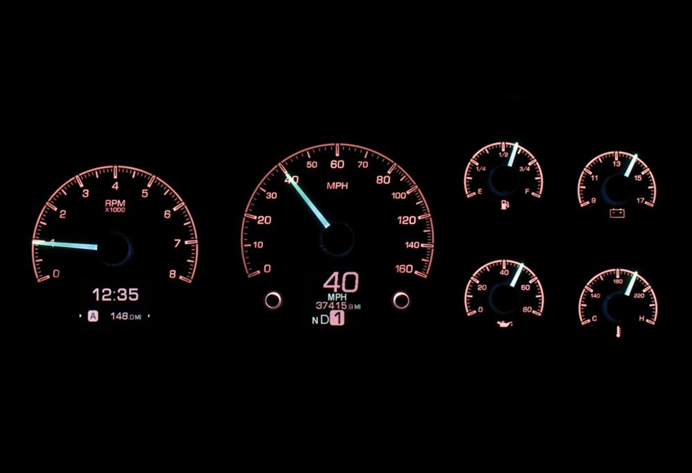 Dakota Digital HDX Direct-Fit Analog Gauge Systems HDX-95C-PU-K