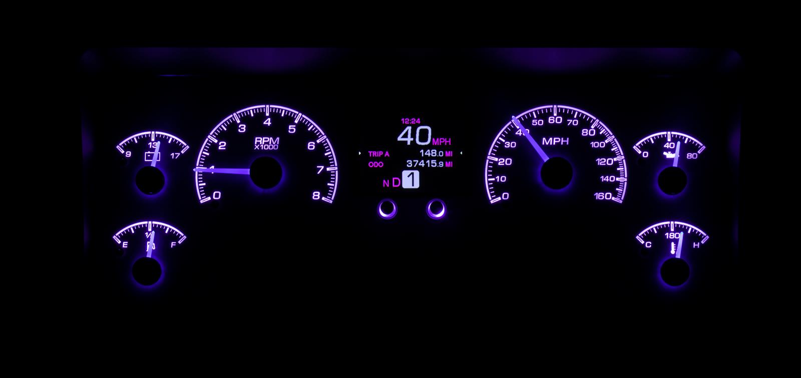 Dakota Digital HDX Direct-Fit Analog Gauge Systems HDX-96J-TJ-K