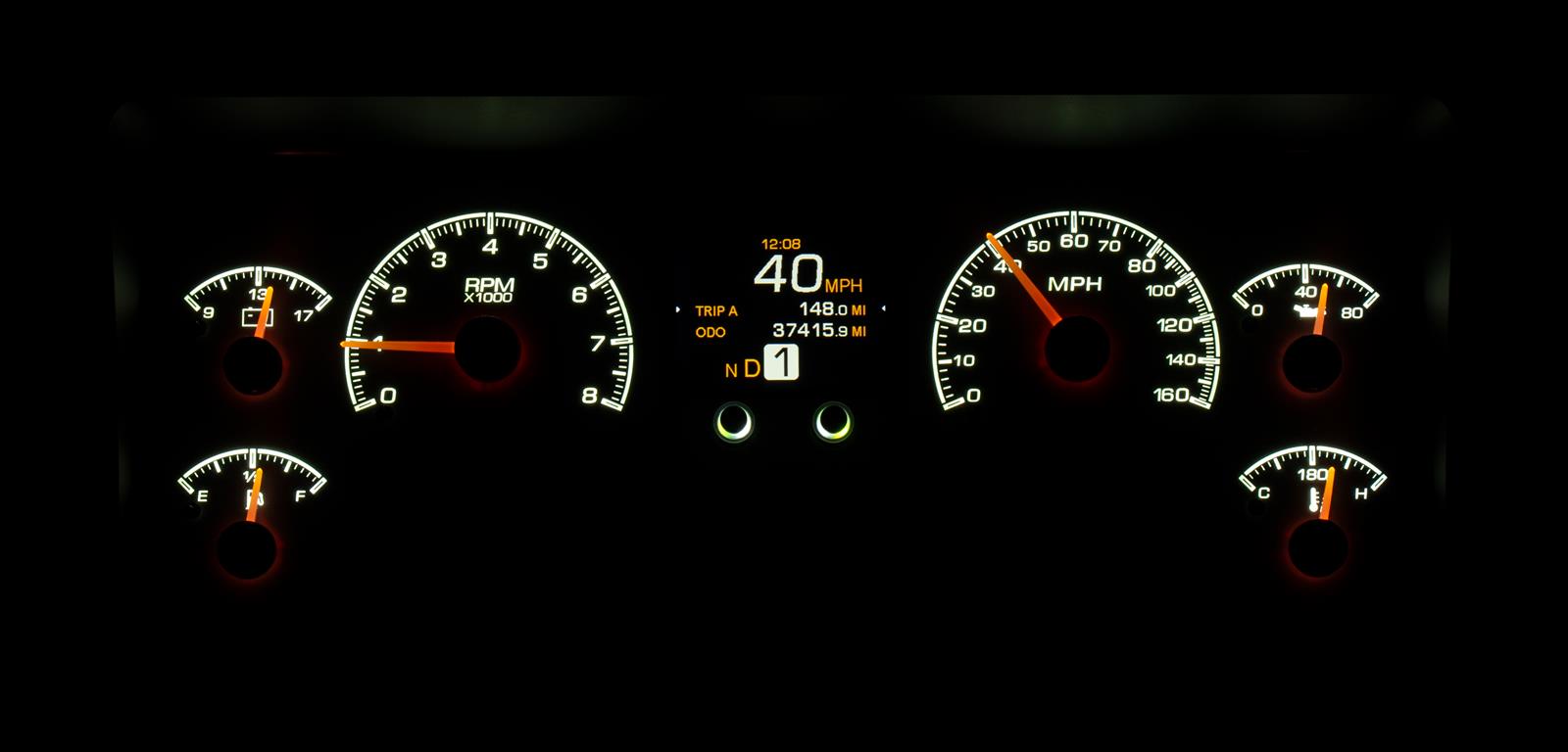 Dakota Digital HDX Direct-Fit Analog Gauge Systems HDX-96J-TJ-K