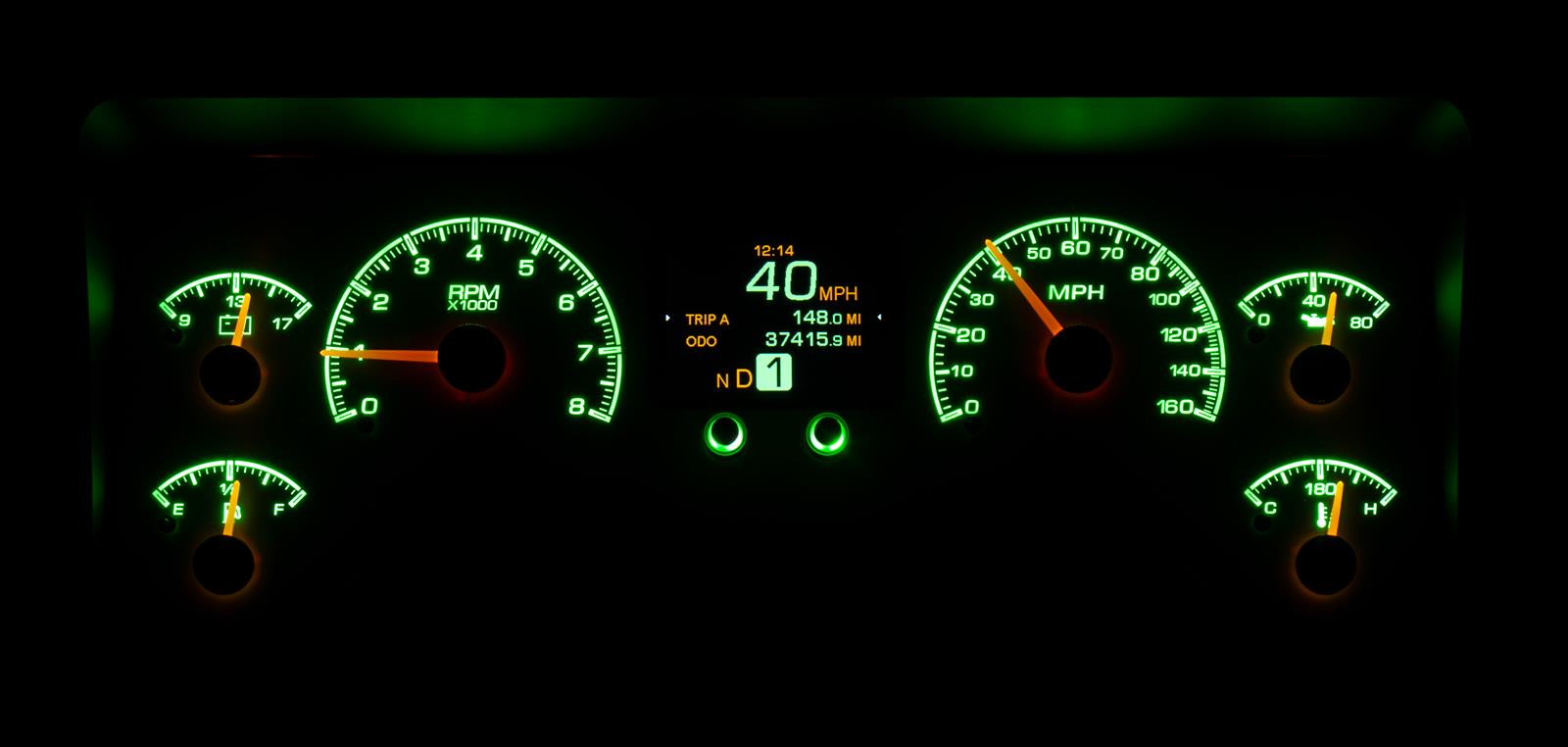 Dakota Digital HDX Direct-Fit Analog Gauge Systems HDX-96J-TJ-K