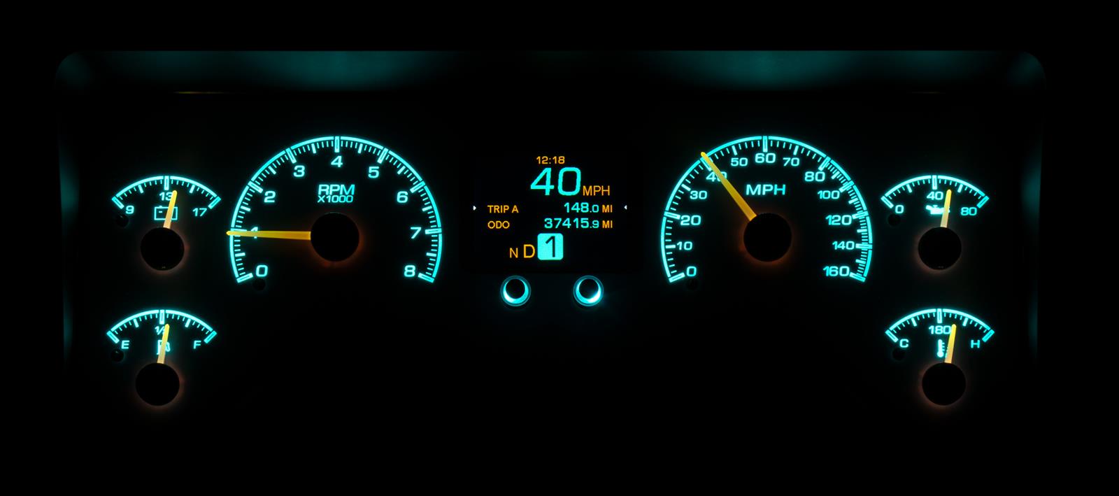 Dakota Digital HDX Direct-Fit Analog Gauge Systems HDX-96J-TJ-S