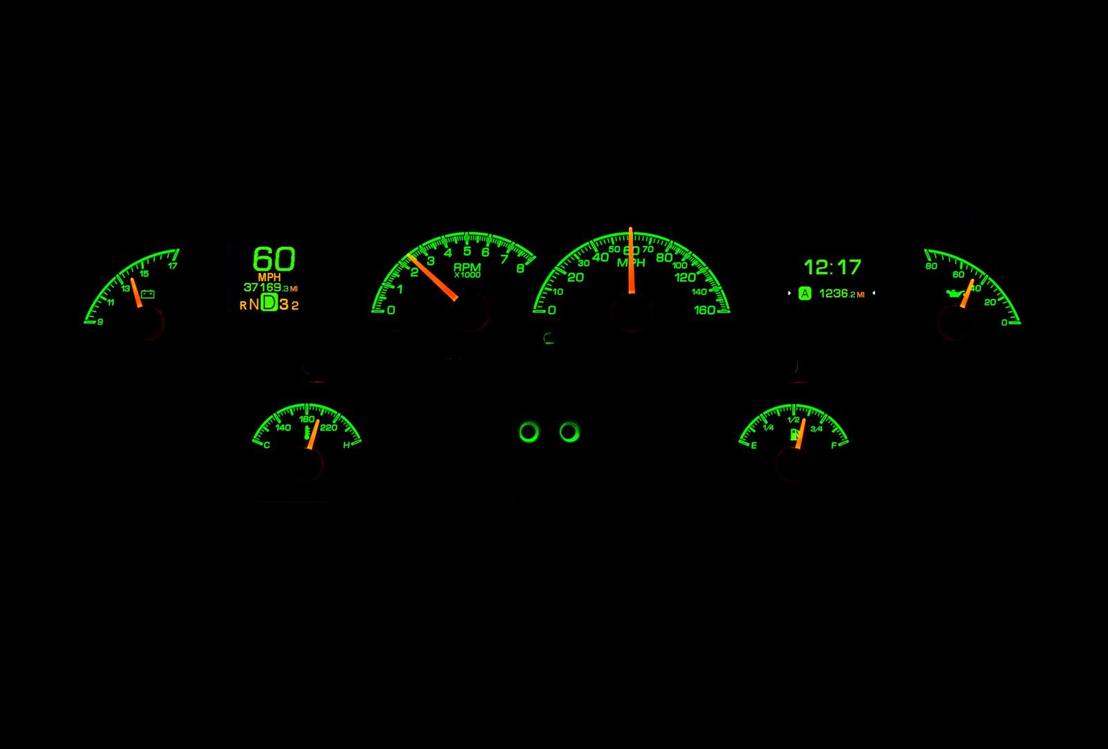 Dakota Digital HDX Direct-Fit Analog Gauge Systems HDX-58C-IMP-S