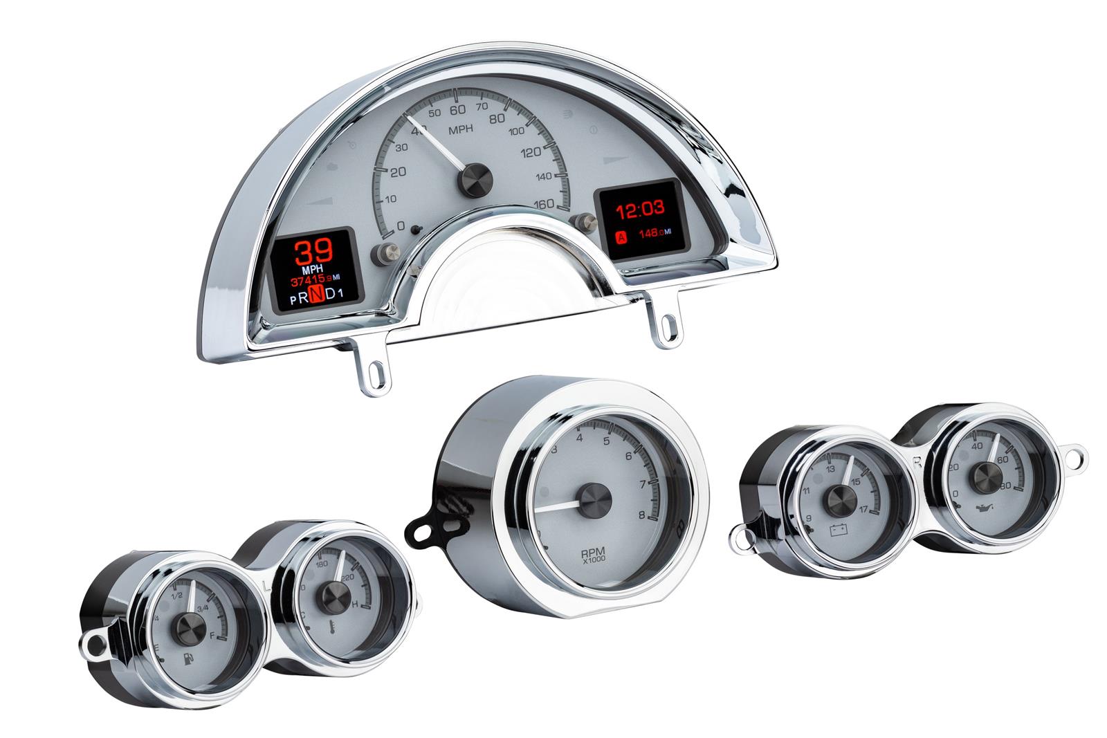 Dakota Digital HDX Direct-Fit Analog Gauge Systems HDX-58C-VET-S