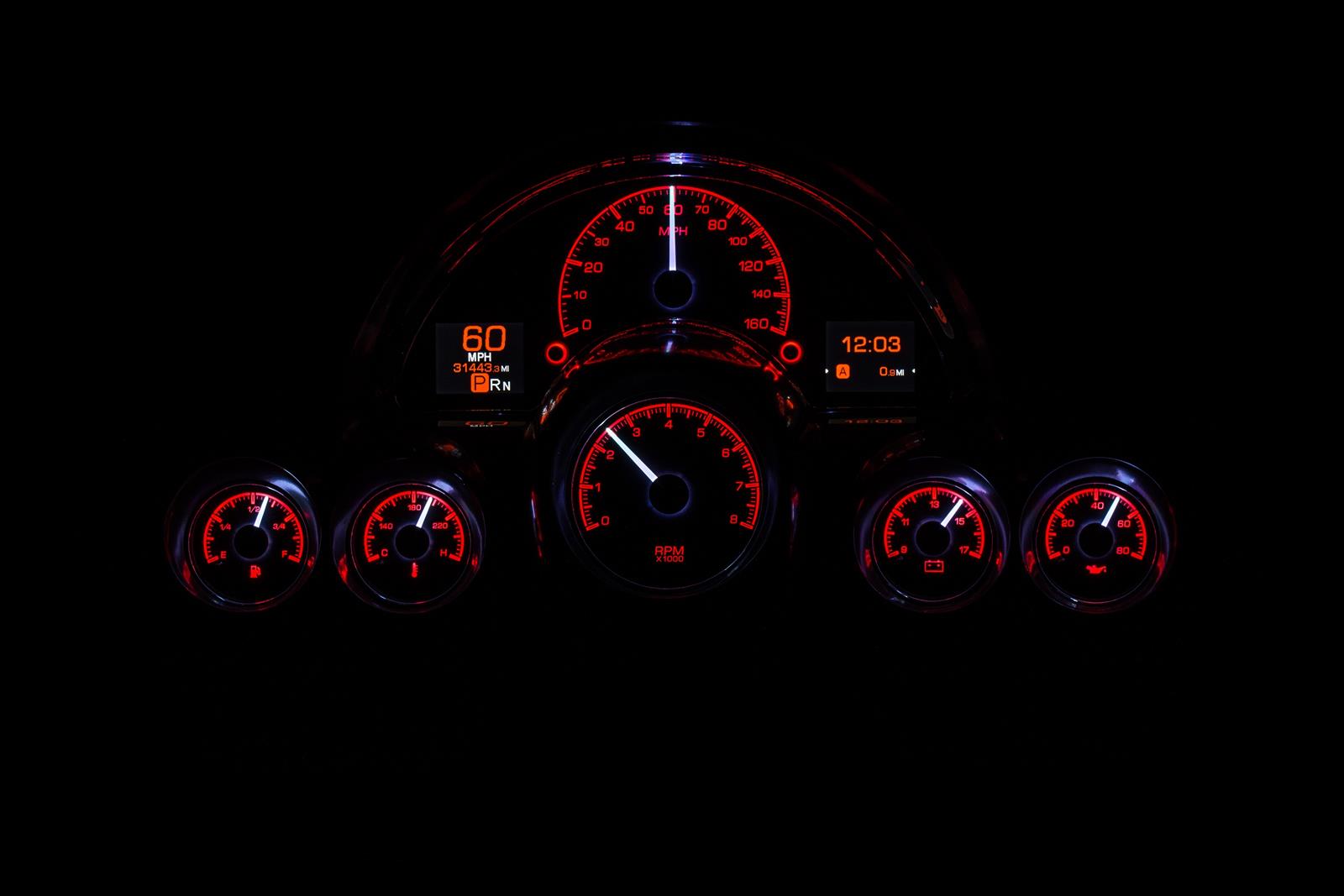 Dakota Digital HDX Direct-Fit Analog Gauge Systems HDX-58C-VET-S