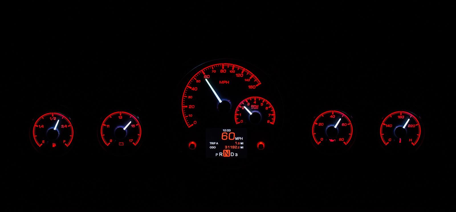 Dakota Digital HDX Direct-Fit Analog Gauge Systems HDX-59C-IMP-S