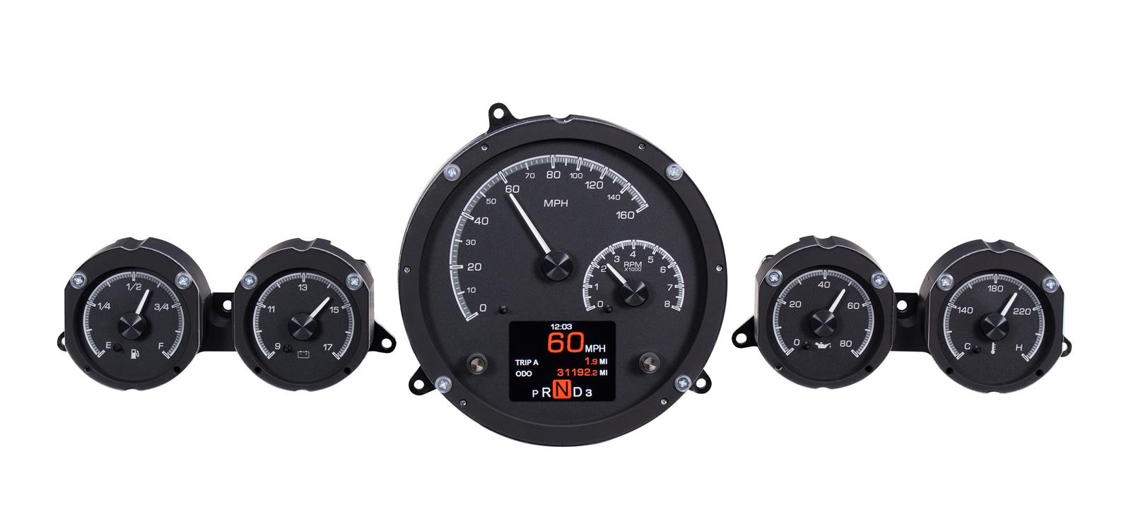 Dakota Digital HDX Direct-Fit Analog Gauge Systems HDX-59C-IMP-K