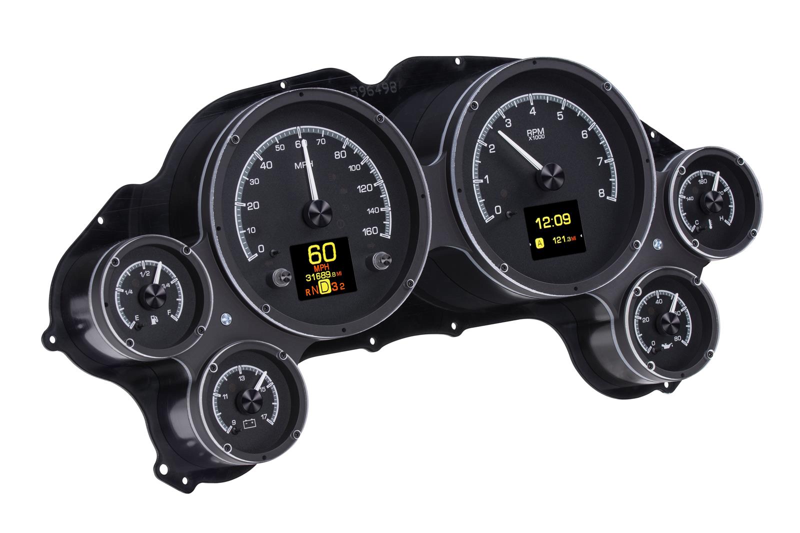 Dakota Digital HDX Direct-Fit Analog Gauge Systems HDX-63C-VET-K