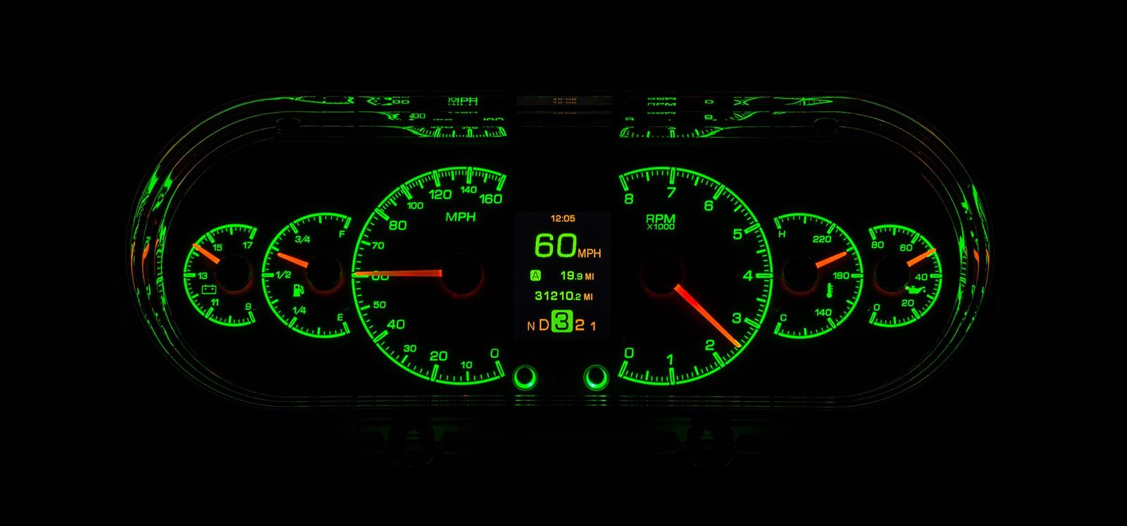 Dakota Digital HDX Direct-Fit Analog Gauge Systems HDX-63C-NOV-K