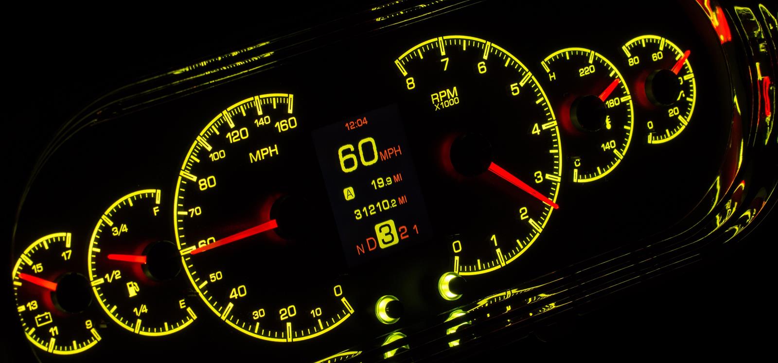 Dakota Digital HDX Direct-Fit Analog Gauge Systems HDX-63C-NOV-S