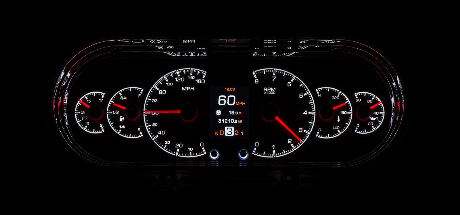 Dakota Digital HDX Direct-Fit Analog Gauge Systems HDX-63C-NOV-S