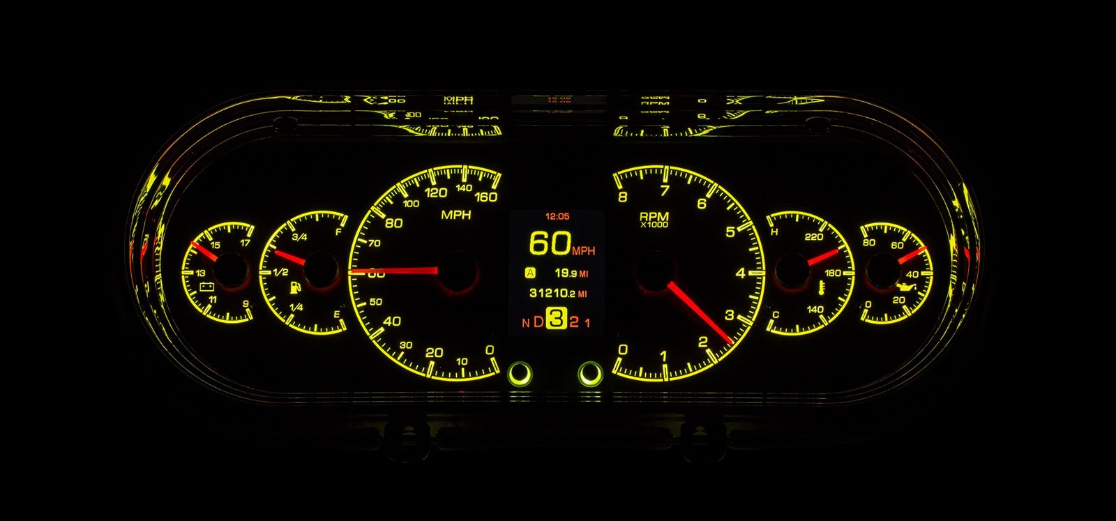 Dakota Digital HDX Direct-Fit Analog Gauge Systems HDX-63C-NOV-K