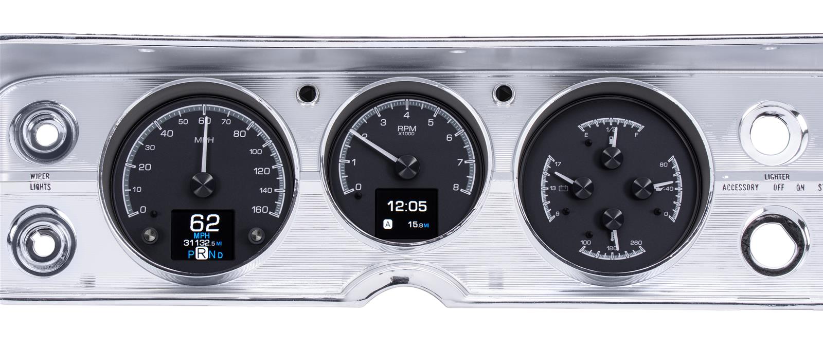 Dakota Digital HDX Direct-Fit Analog Gauge Systems HDX-64C-CVL-K