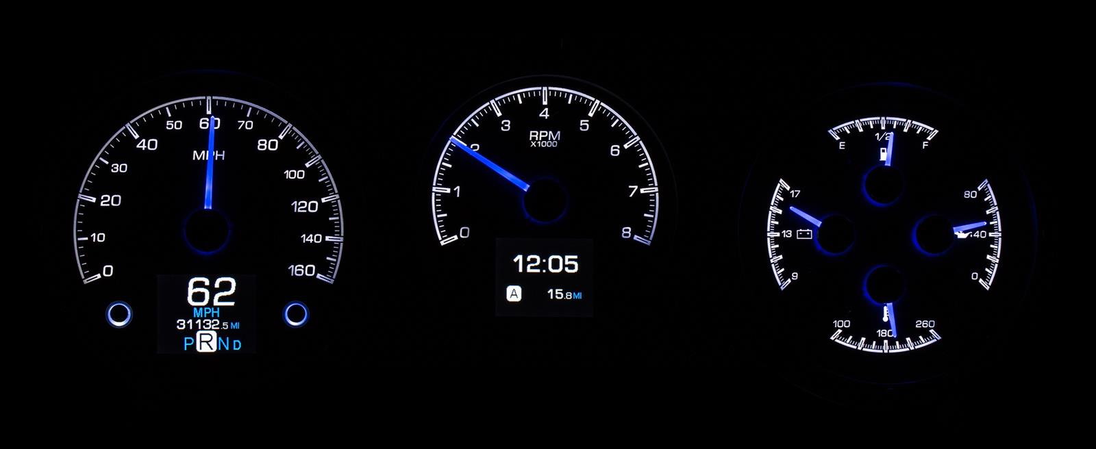 Dakota Digital HDX Direct-Fit Analog Gauge Systems HDX-64C-CVL-S