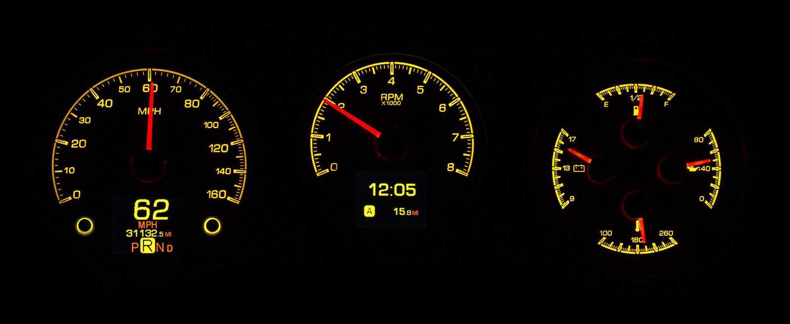 Dakota Digital HDX Direct-Fit Analog Gauge Systems HDX-64C-CVL-K