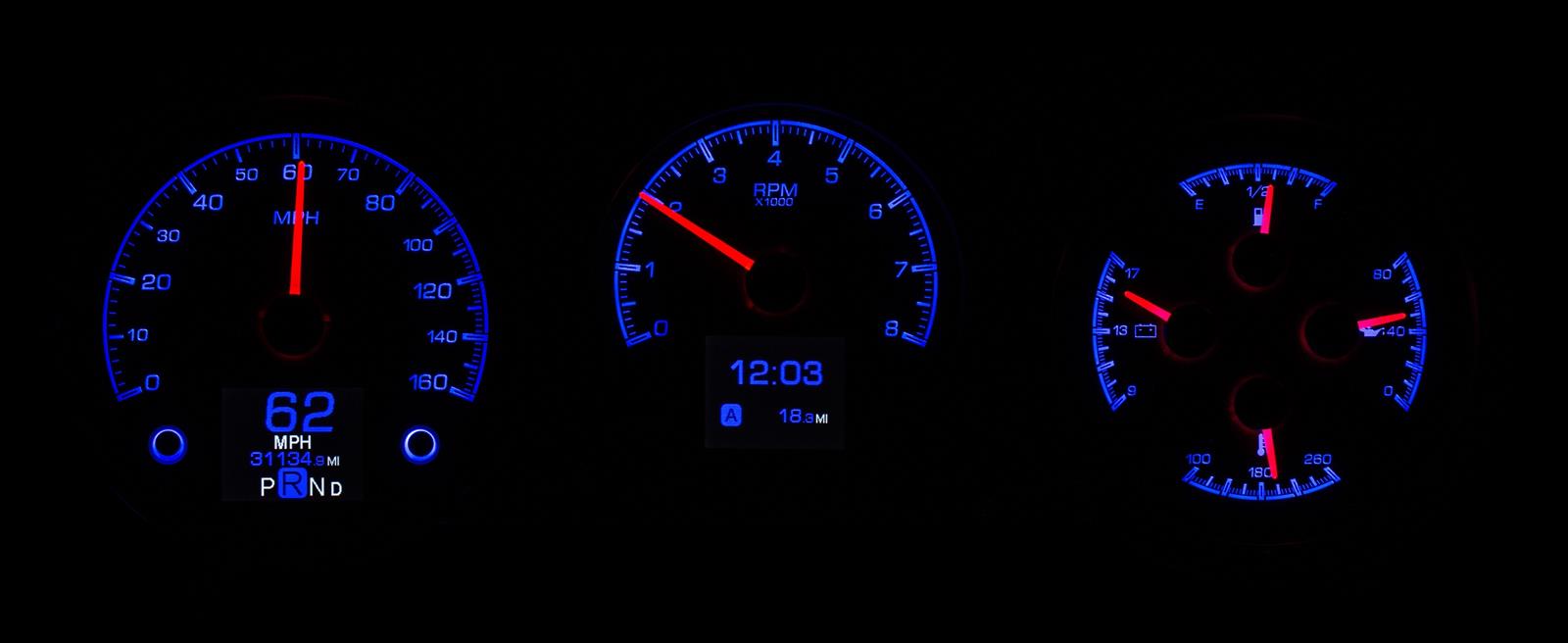 Dakota Digital HDX Direct-Fit Analog Gauge Systems HDX-64C-CVL-S