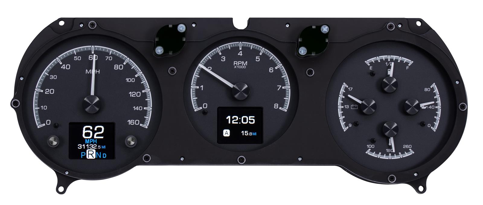Dakota Digital HDX Direct-Fit Analog Gauge Systems HDX-64C-CVL-K