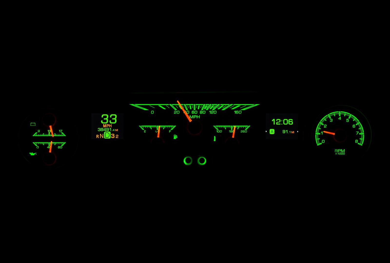 Dakota Digital HDX Direct-Fit Analog Gauge Systems HDX-64F-FAL-K