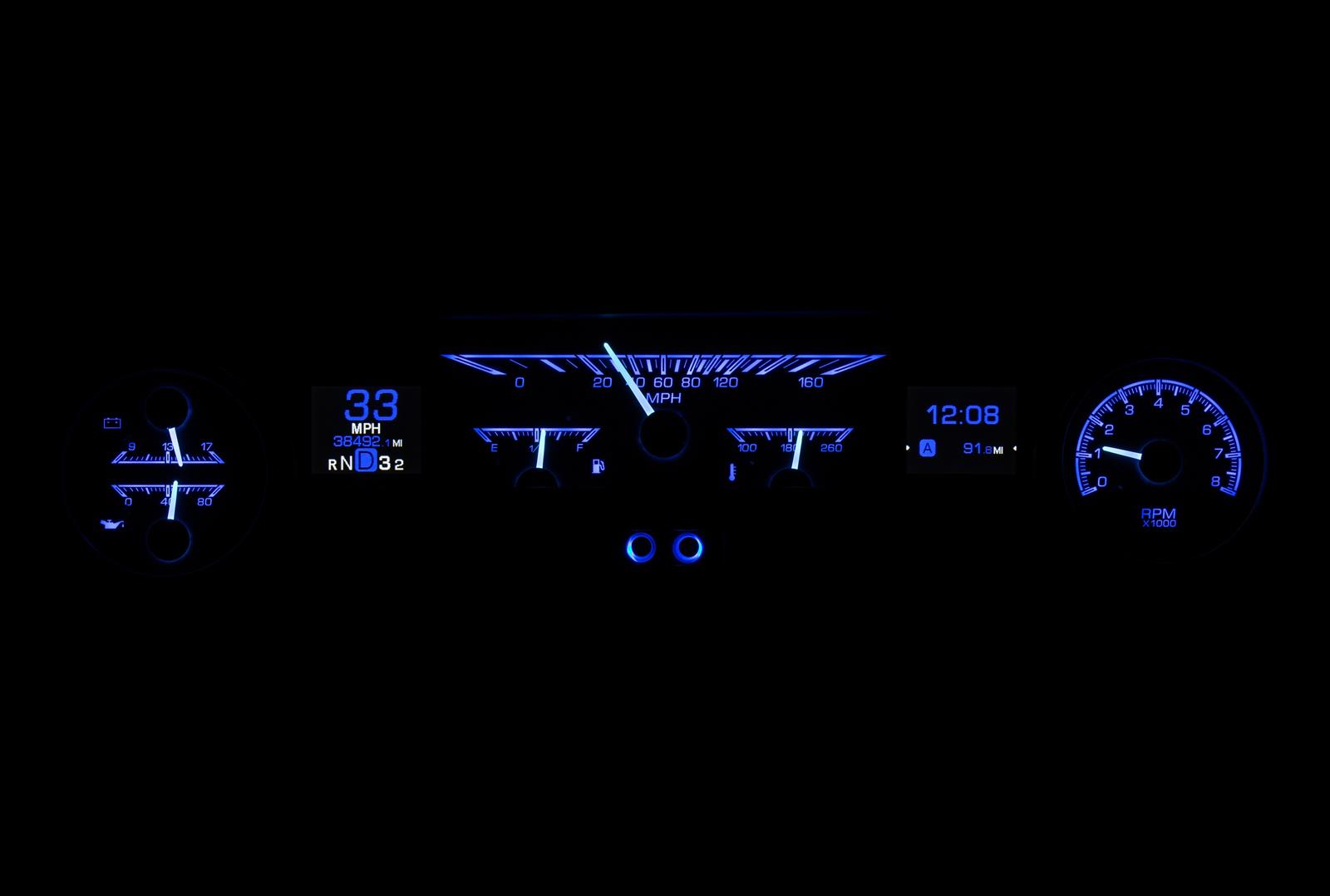 Dakota Digital HDX Direct-Fit Analog Gauge Systems HDX-64F-FAL-K