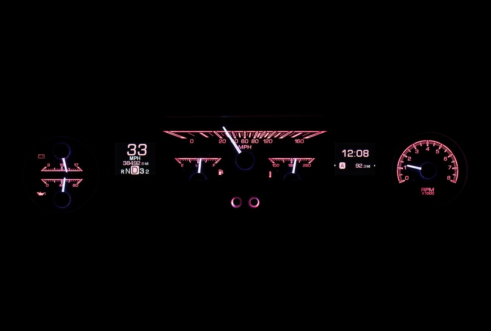 Dakota Digital HDX Direct-Fit Analog Gauge Systems HDX-64F-FAL-S