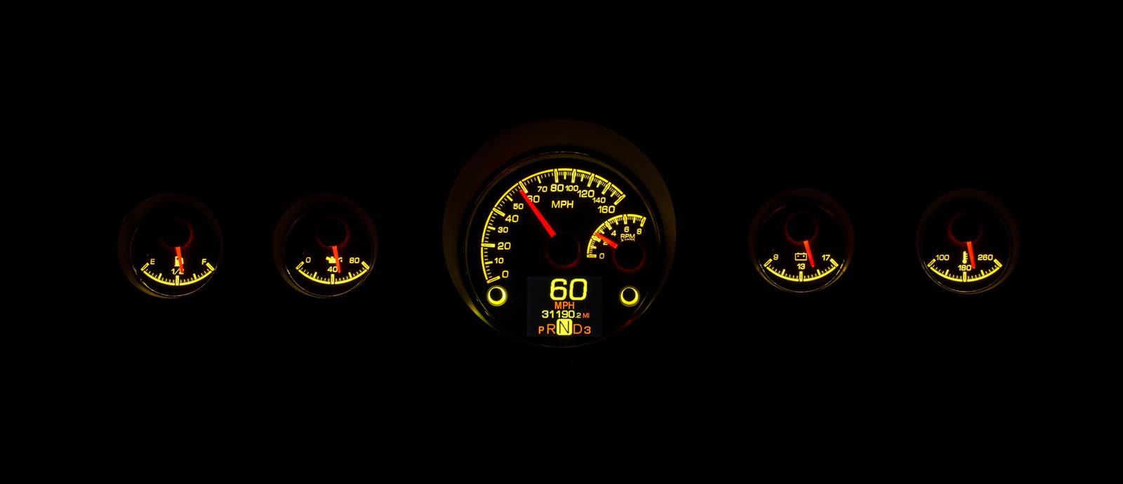 Dakota Digital HDX Direct-Fit Analog Gauge Systems HDX-65F-MUS-K