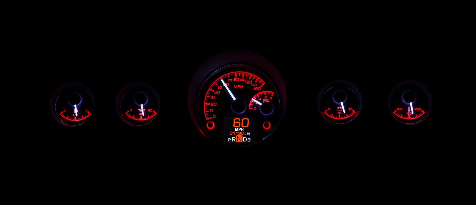 Dakota Digital HDX Direct-Fit Analog Gauge Systems HDX-65F-MUS-K