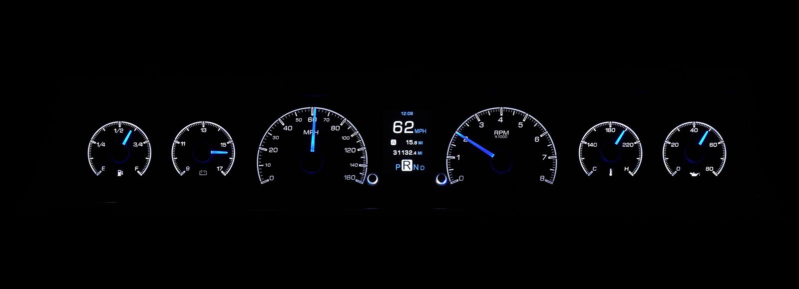 Dakota Digital HDX Direct-Fit Analog Gauge Systems HDX-66C-CVL-K