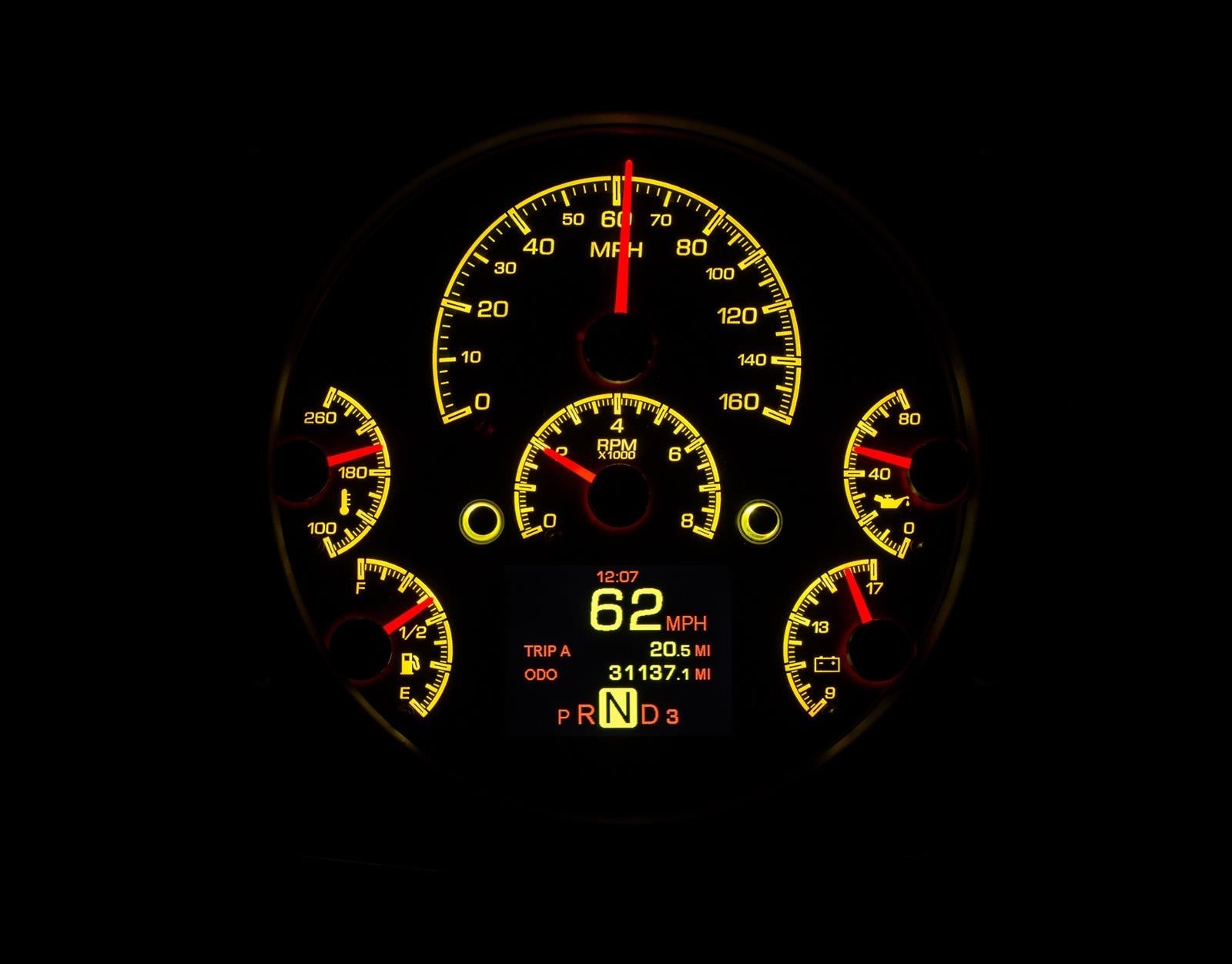 Dakota Digital HDX Direct-Fit Analog Gauge Systems HDX-66F-BRO-S