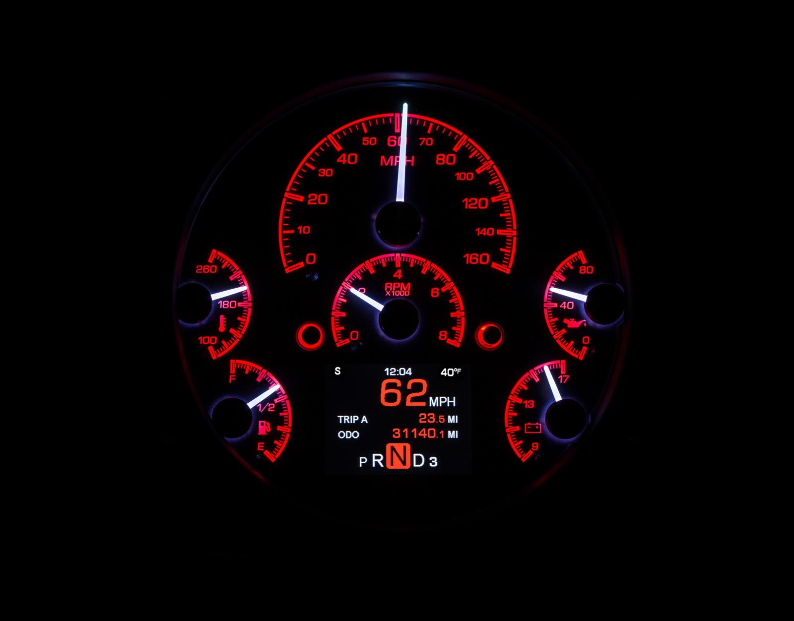 Dakota Digital HDX Direct-Fit Analog Gauge Systems HDX-66F-BRO-S