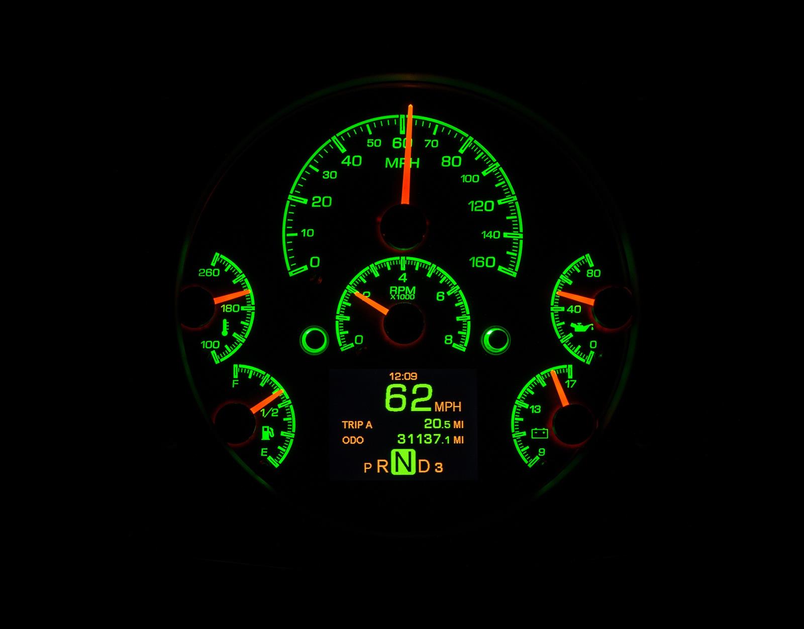 Dakota Digital HDX Direct-Fit Analog Gauge Systems HDX-66F-BRO-S