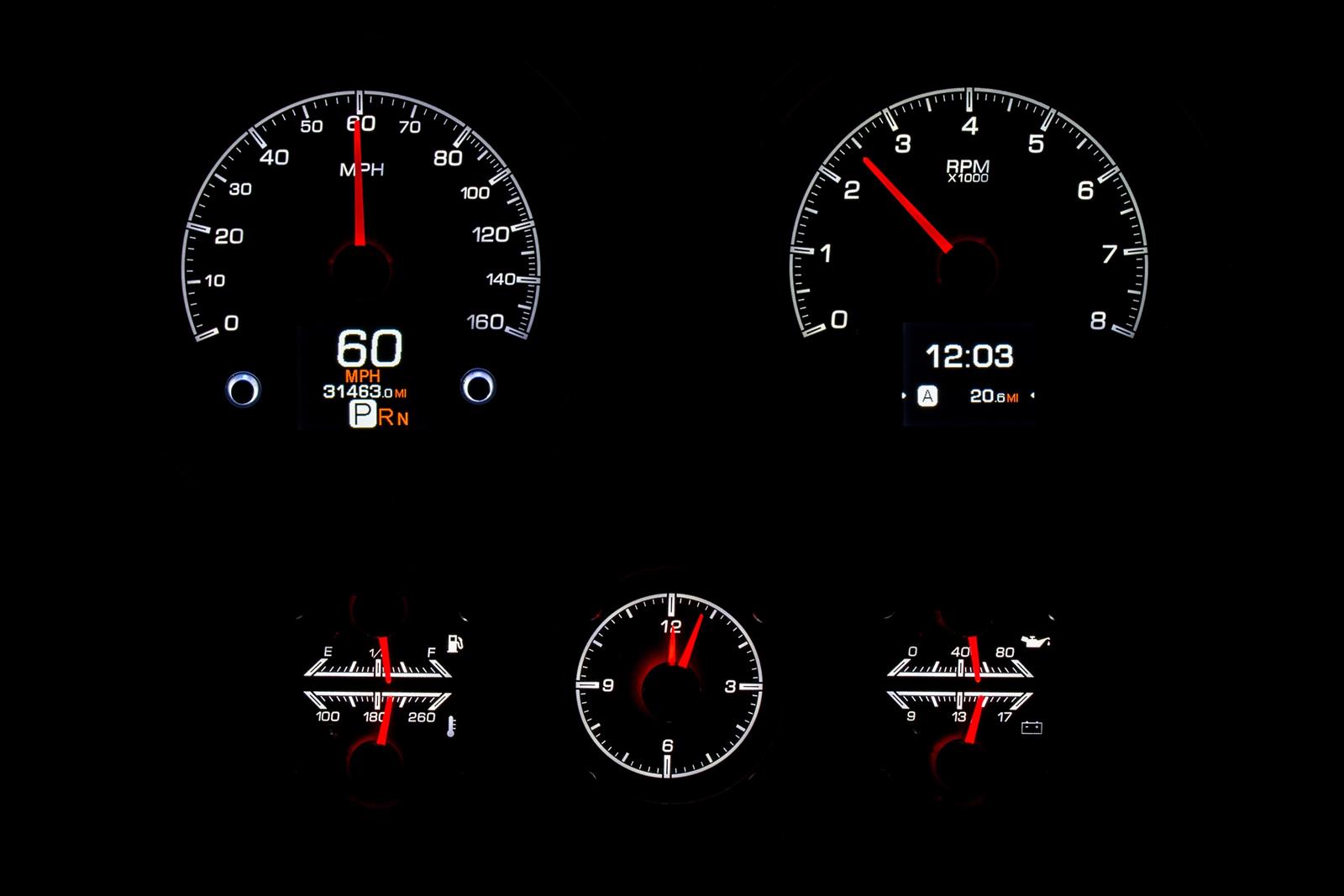 Dakota Digital HDX Direct-Fit Analog Gauge Systems HDX-67C-CAC-S