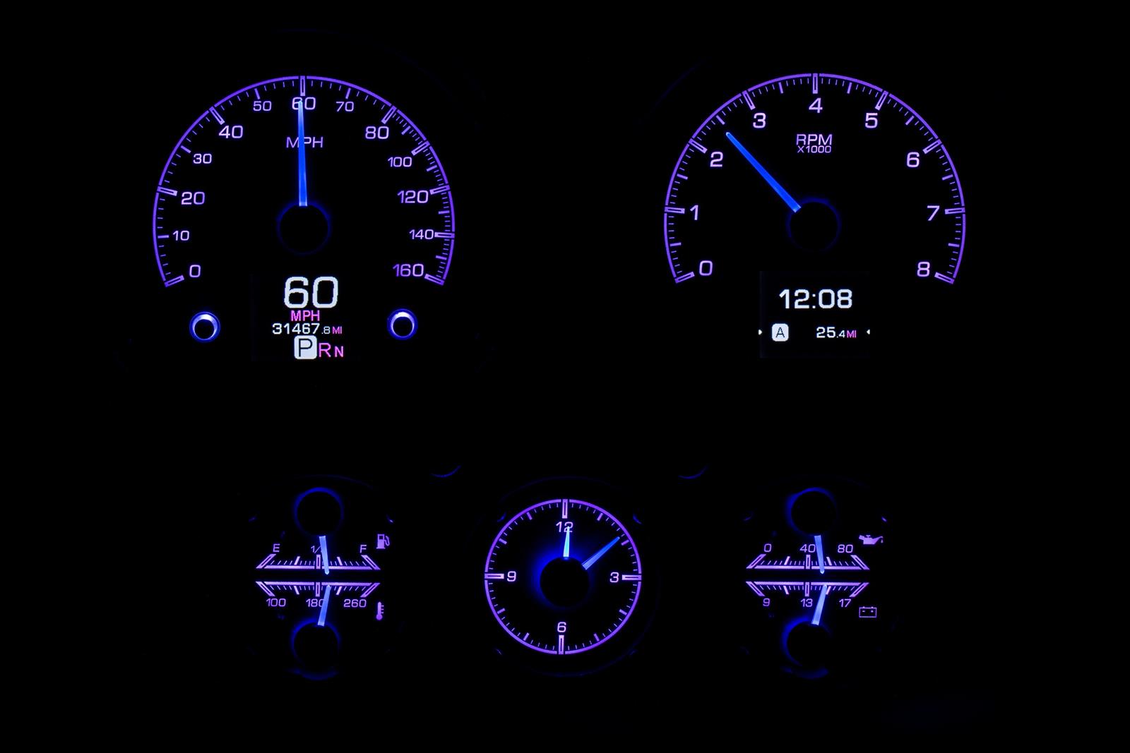 Dakota Digital HDX Direct-Fit Analog Gauge Systems HDX-67C-CAC-S