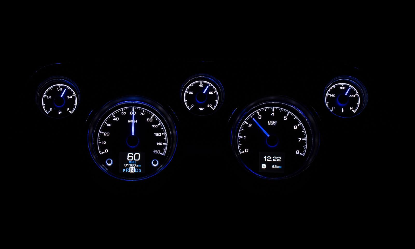 Dakota Digital HDX Direct-Fit Analog Gauge Systems HDX-67F-MUS-S