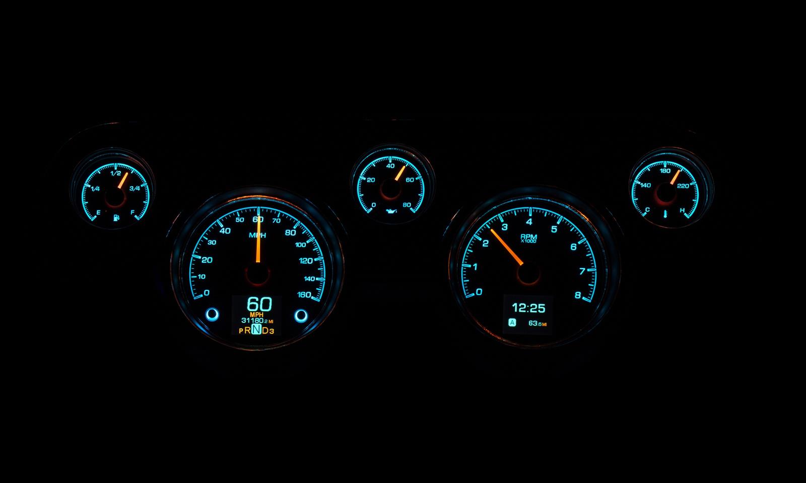 Dakota Digital HDX Direct-Fit Analog Gauge Systems HDX-67F-MUS-S