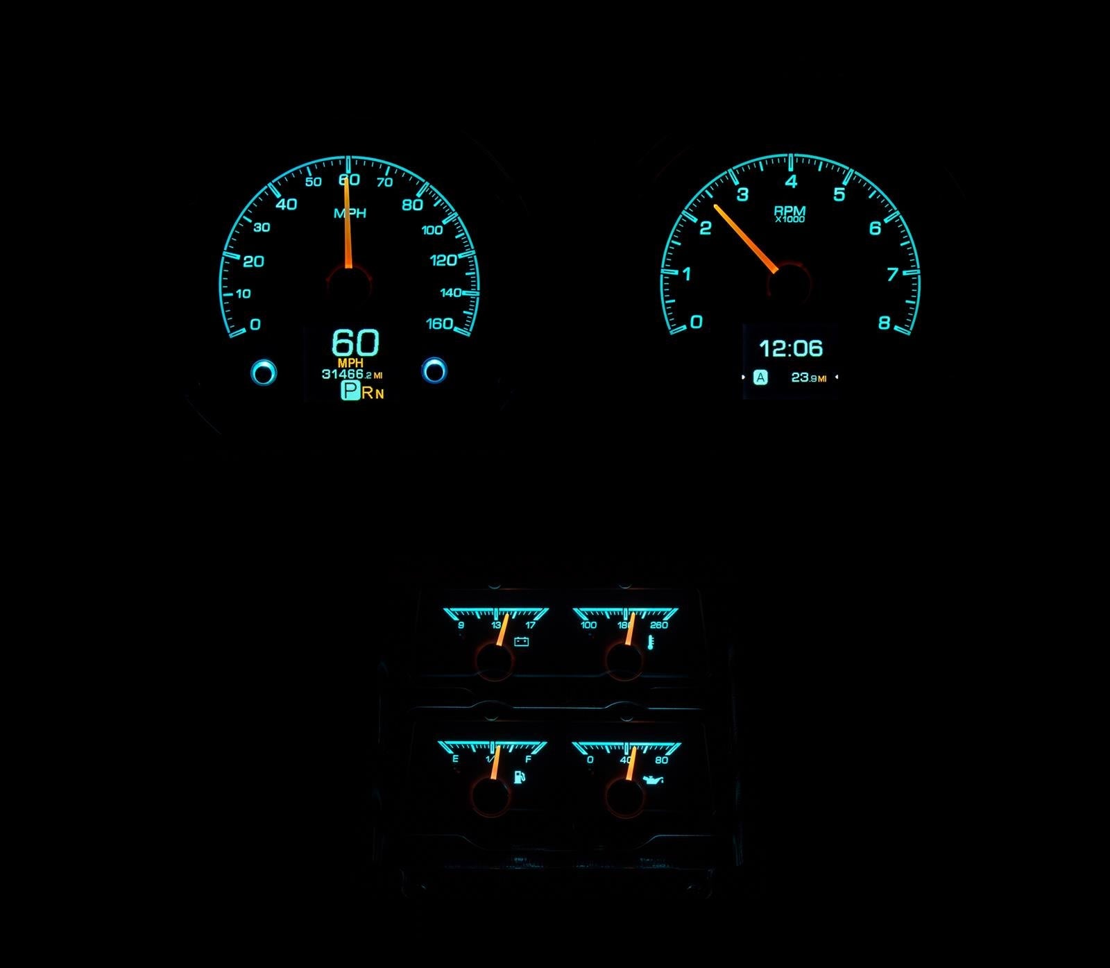 Dakota Digital HDX Direct-Fit Analog Gauge Systems HDX-68C-CAC-K