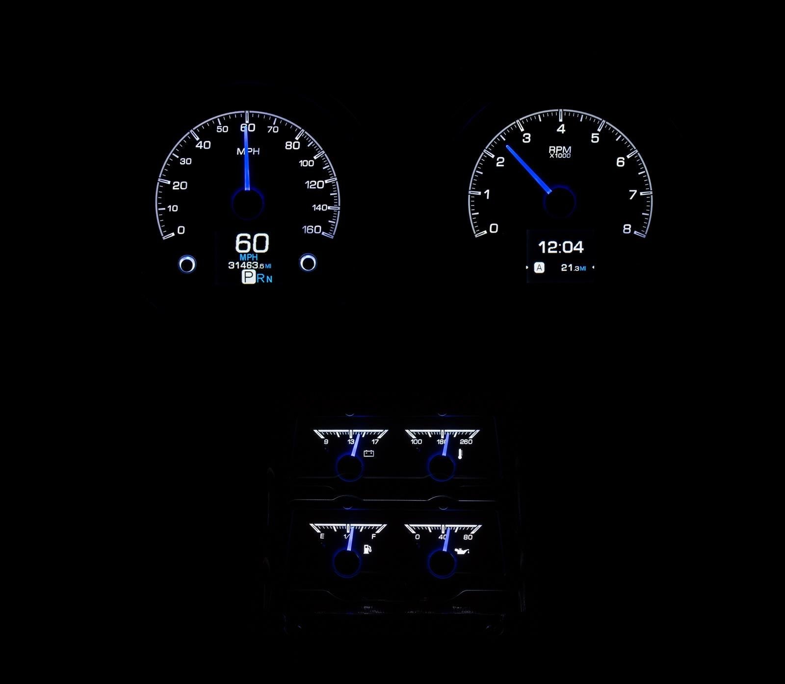 Dakota Digital HDX Direct-Fit Analog Gauge Systems HDX-68C-CAC-K