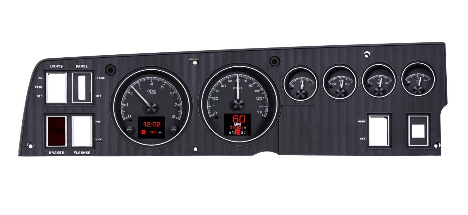 Dakota Digital HDX Direct-Fit Analog Gauge Systems HDX-68D-CHG-K