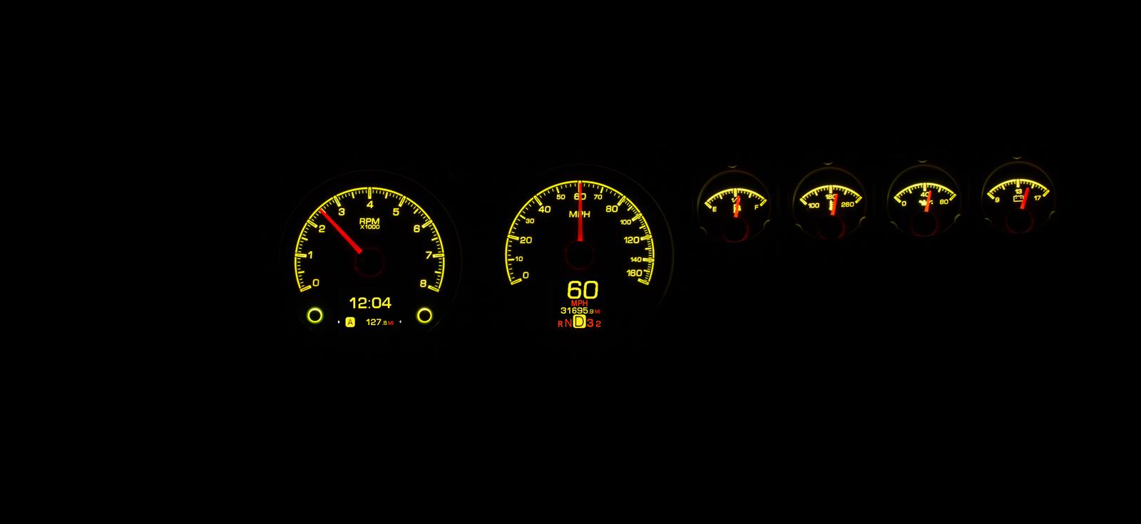 Dakota Digital HDX Direct-Fit Analog Gauge Systems HDX-68D-CHG-S