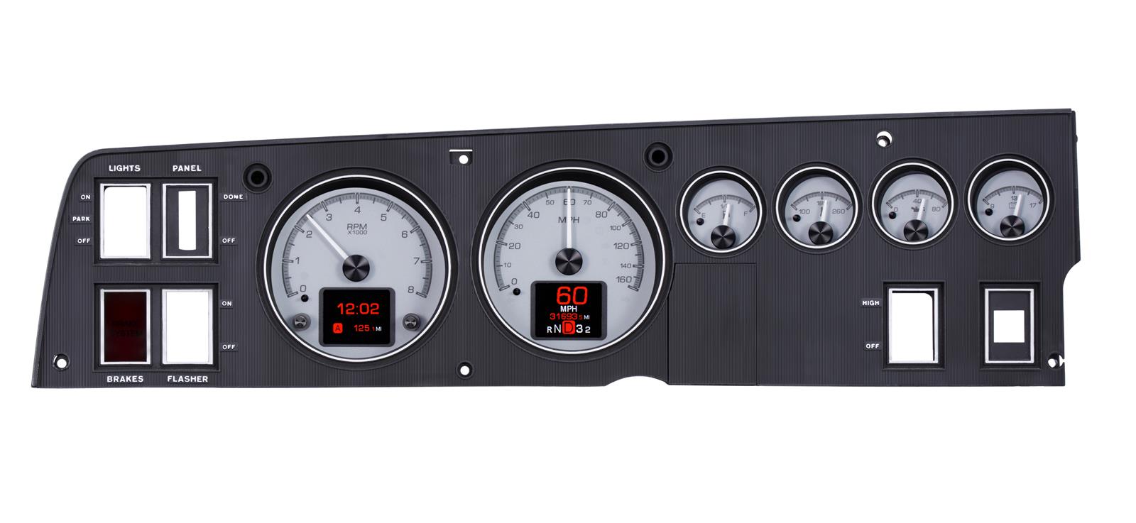 Dakota Digital HDX Direct-Fit Analog Gauge Systems HDX-68D-CHG-S