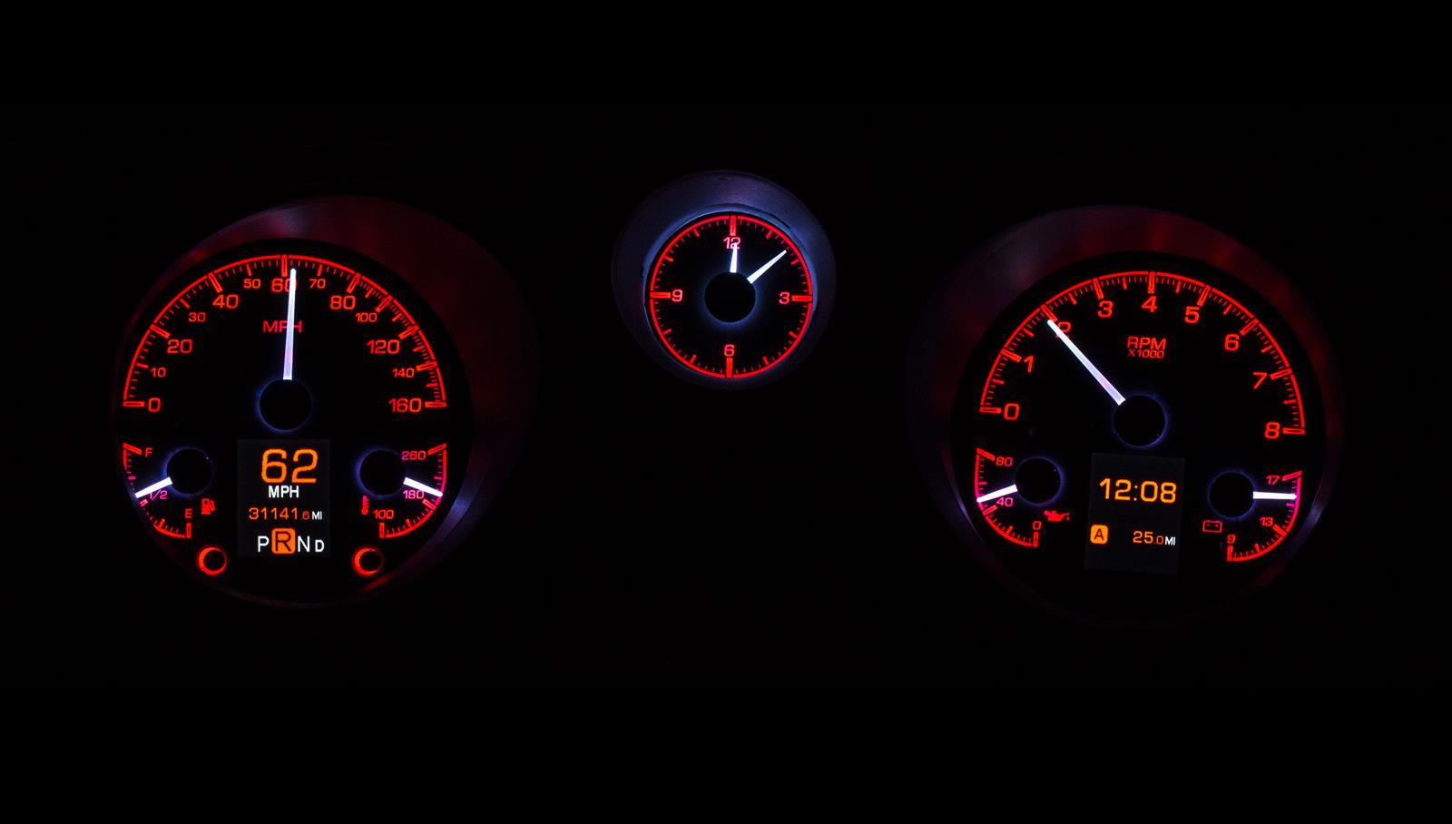 Dakota Digital HDX Direct-Fit Analog Gauge Systems HDX-69C-CVL-K