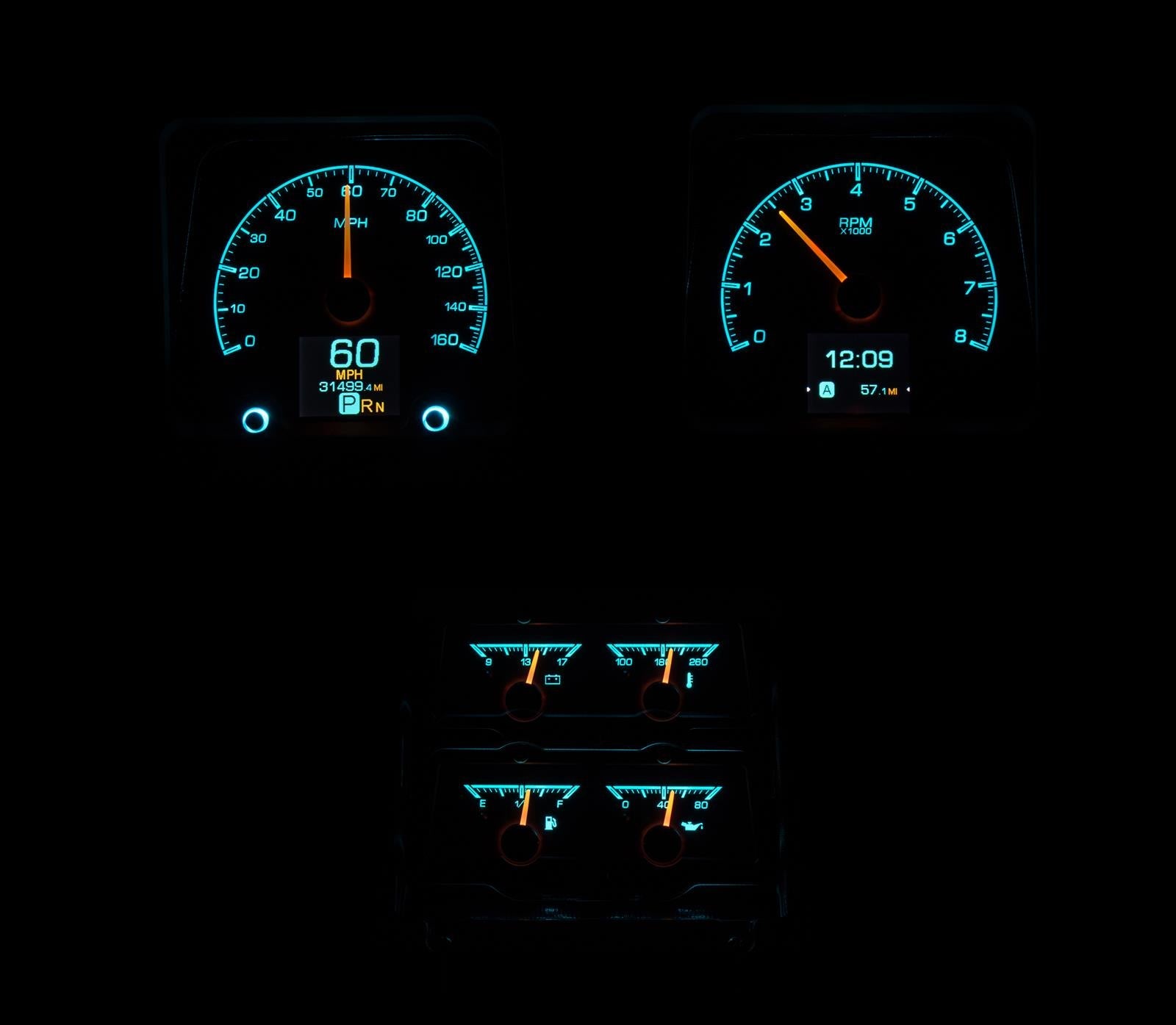 Dakota Digital HDX Direct-Fit Analog Gauge Systems HDX-69C-CAC-K