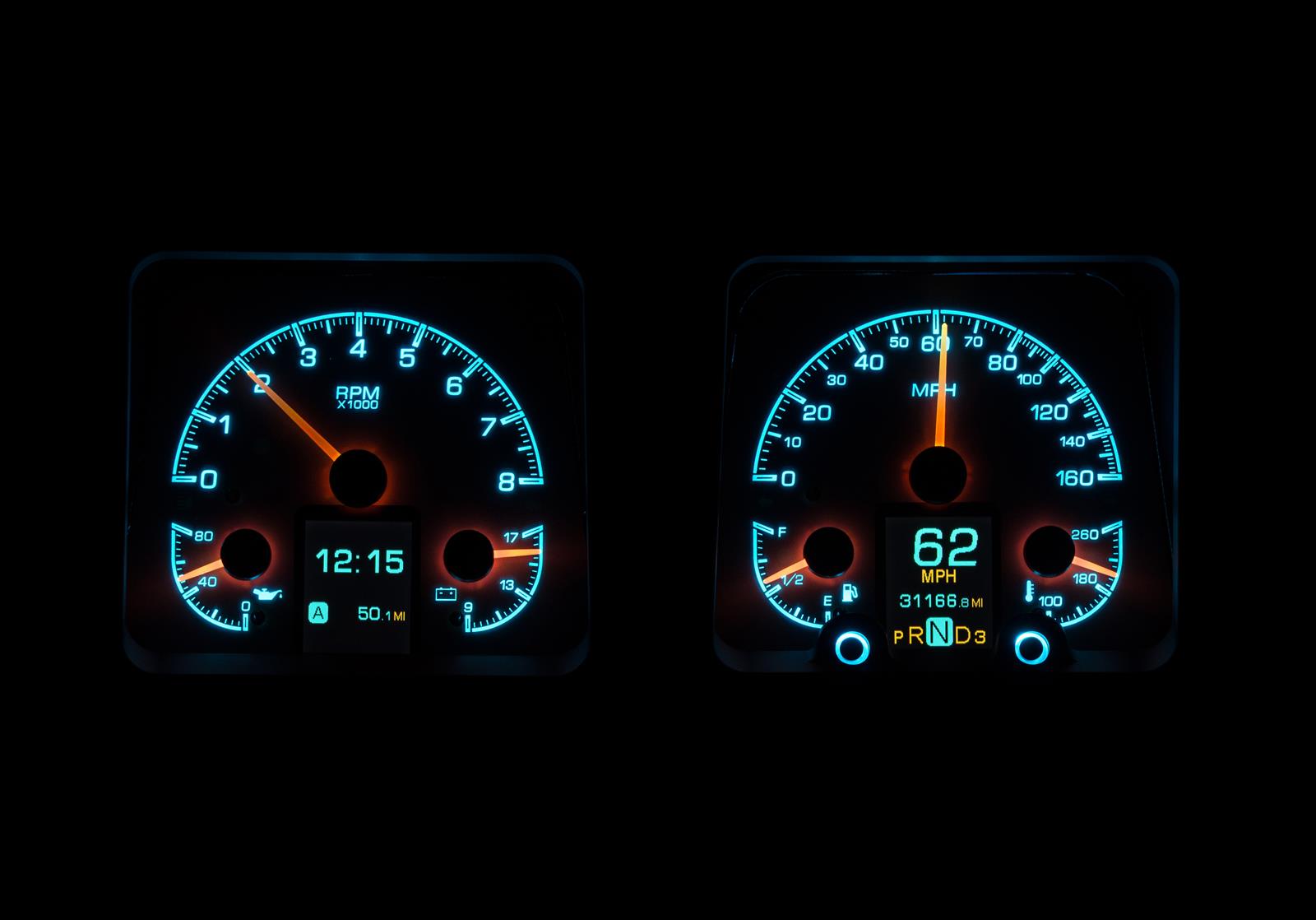 Dakota Digital HDX Direct-Fit Analog Gauge Systems HDX-69C-CAM-S