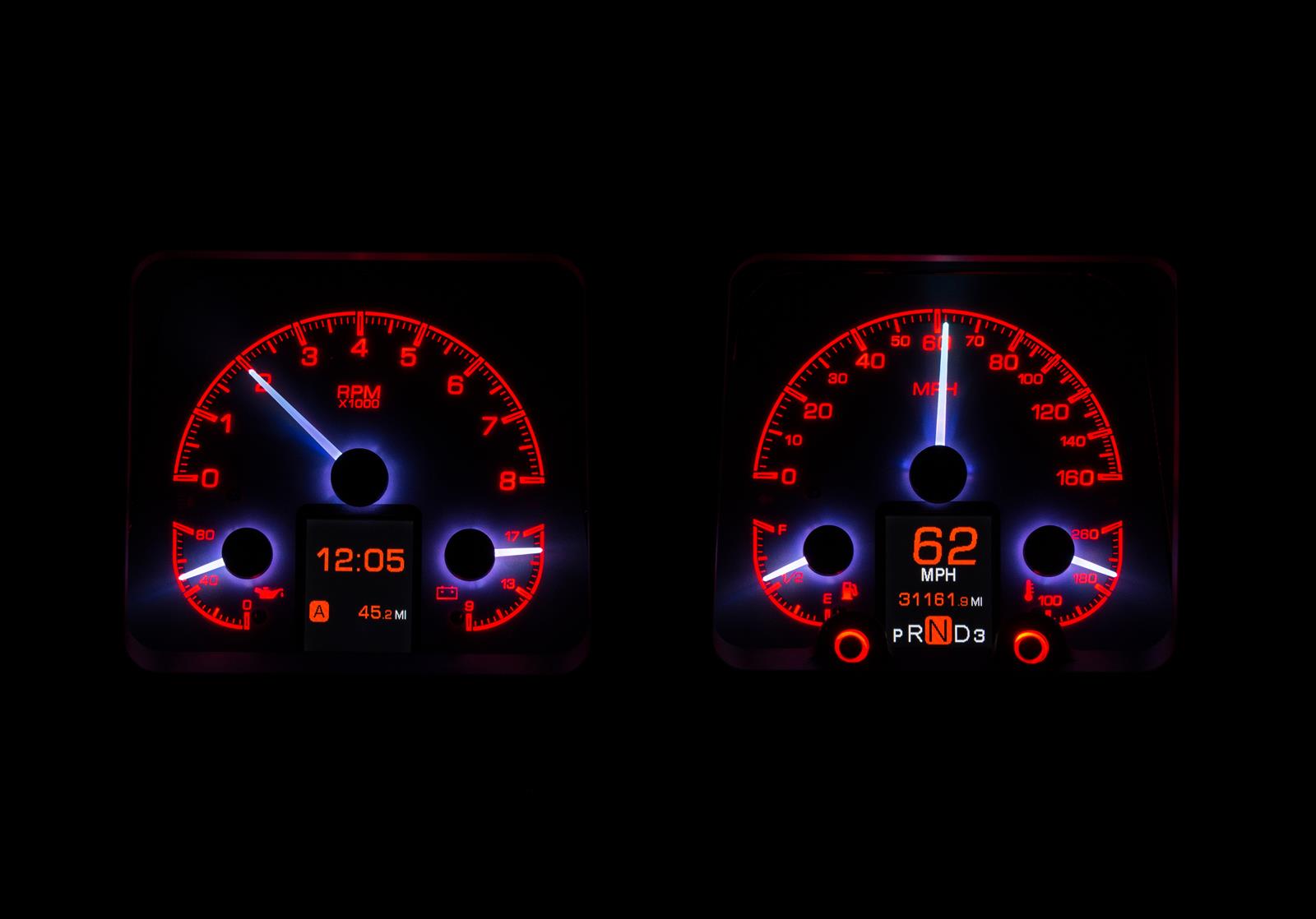 Dakota Digital HDX Direct-Fit Analog Gauge Systems HDX-69C-CAM-S