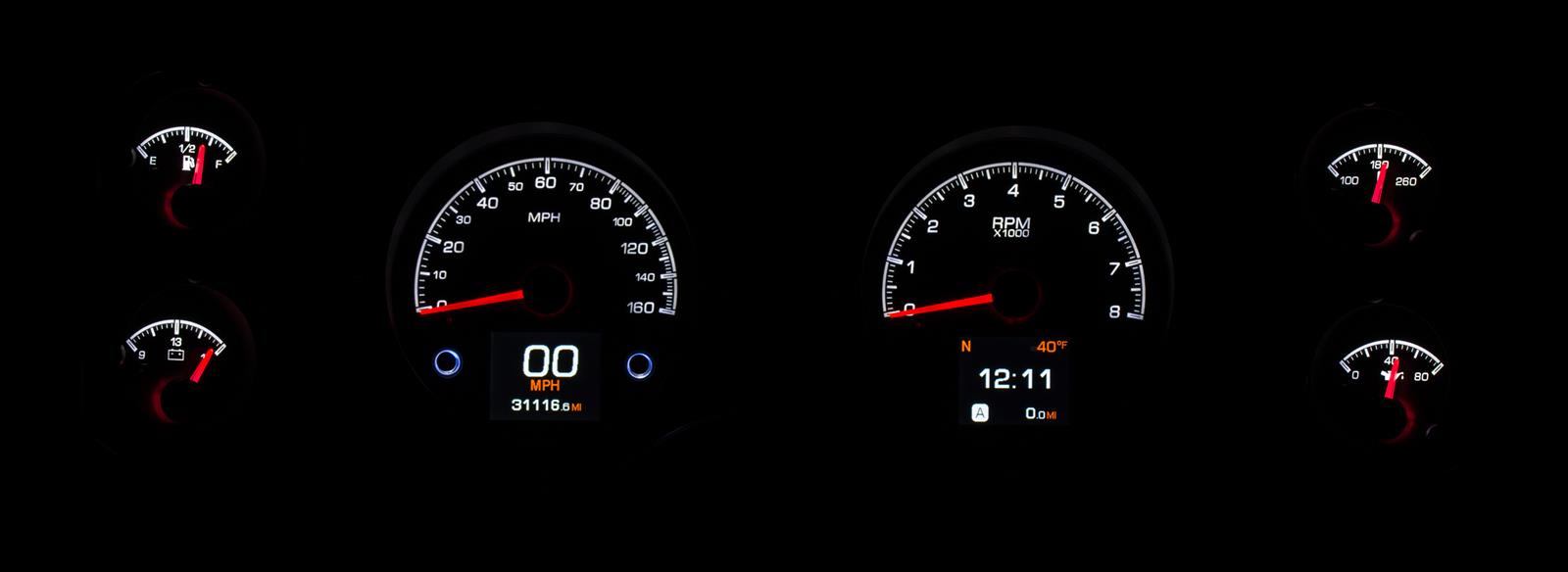 Dakota Digital HDX Direct-Fit Analog Gauge Systems HDX-70C-CAM-S