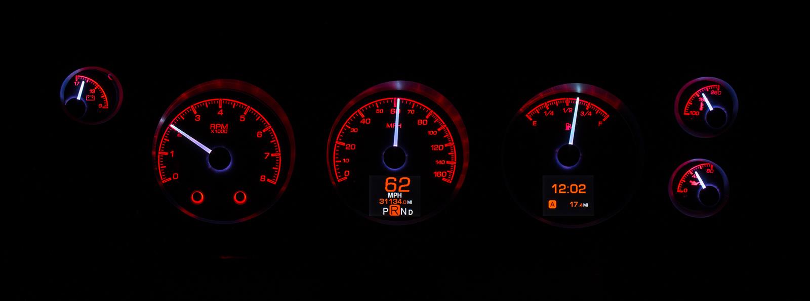 Dakota Digital HDX Direct-Fit Analog Gauge Systems HDX-70C-CVL-S