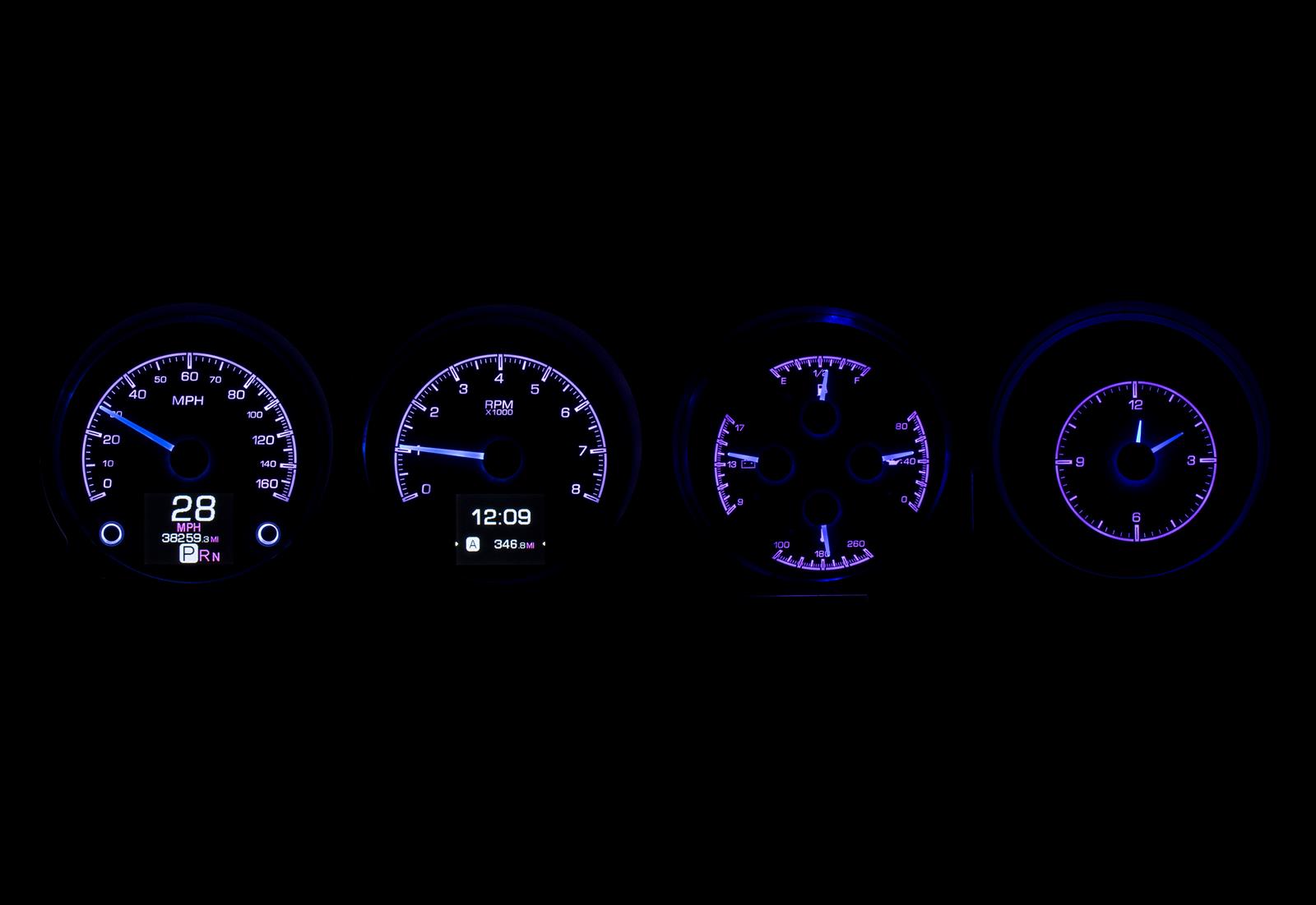 Dakota Digital HDX Direct-Fit Analog Gauge Systems HDX-70D-CLG-K