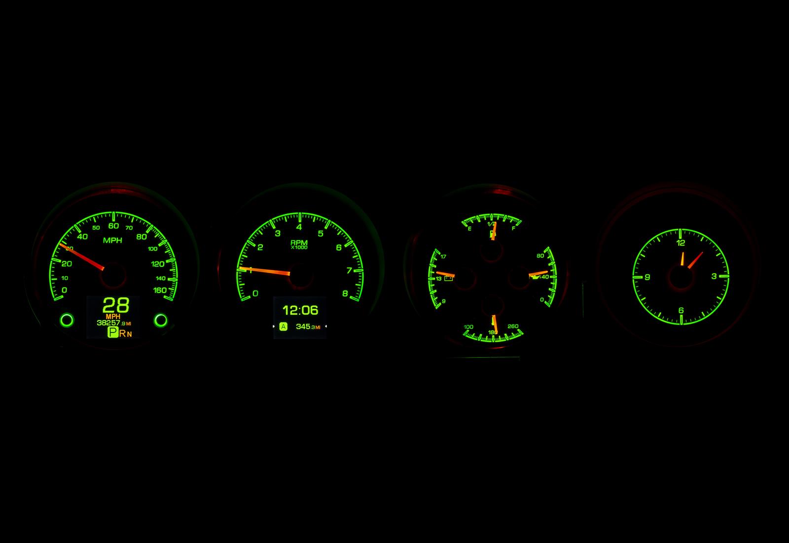 Dakota Digital HDX Direct-Fit Analog Gauge Systems HDX-70D-CLG-K