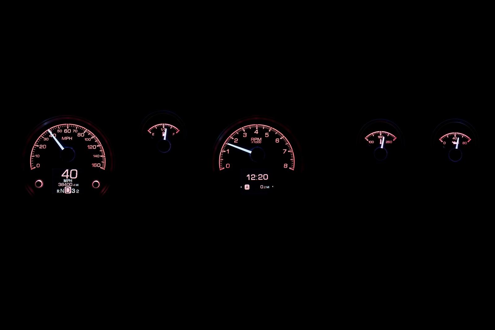 Dakota Digital HDX Direct-Fit Analog Gauge Systems HDX-70P-FIR-S