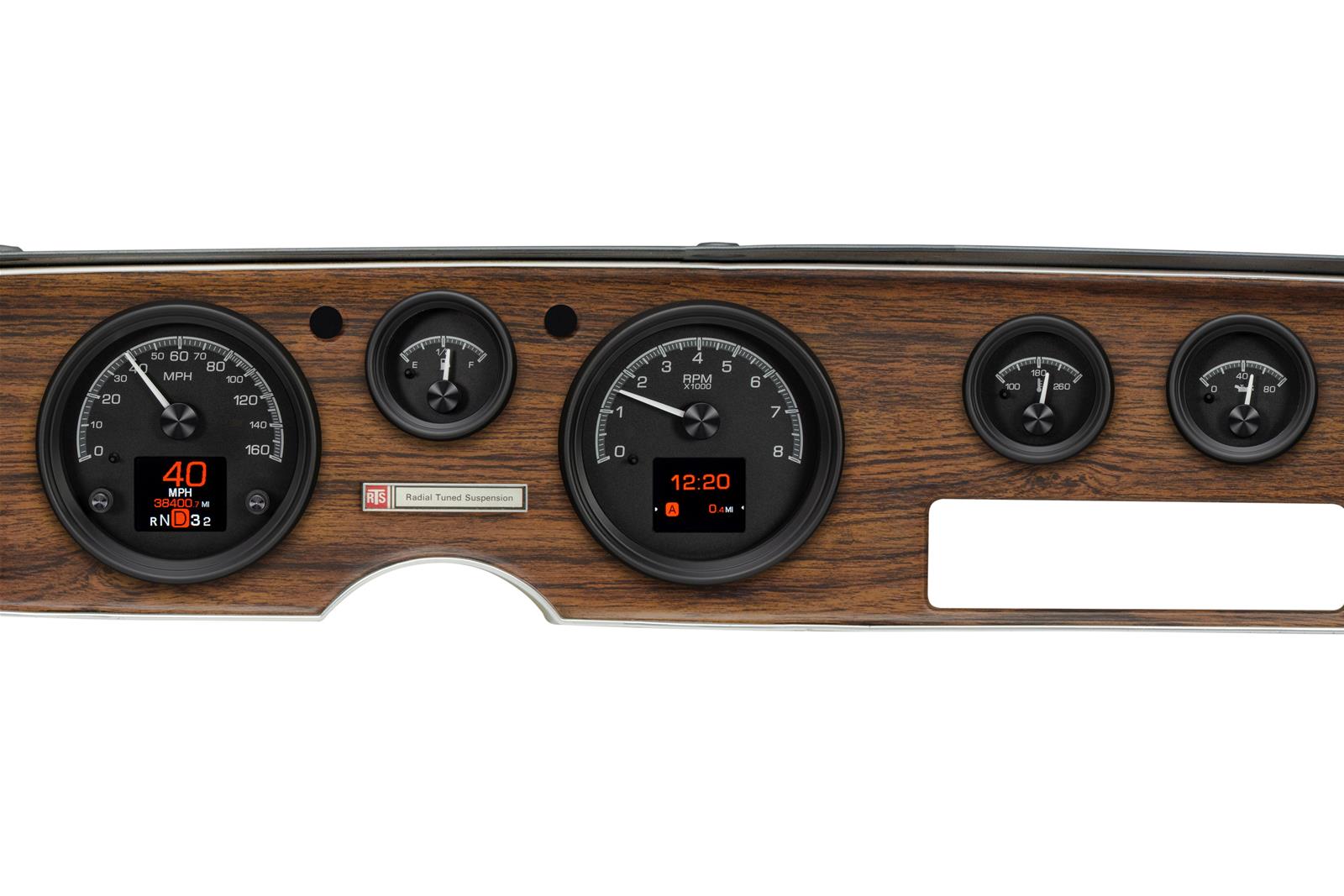 Dakota Digital HDX Direct-Fit Analog Gauge Systems HDX-70P-FIR-K